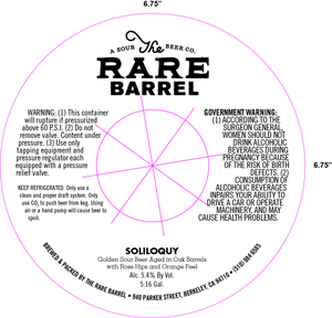 The Rare Barrel Soliloquy December 2016