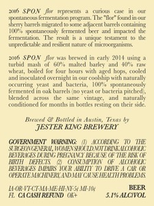 Jester King Spon Flor January 2017