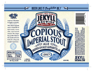 Copious Imperial Stout December 2016