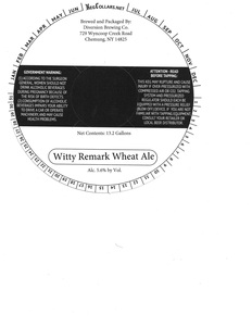 Witty Remark Wheat Ale 