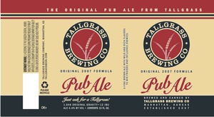 Tallgrass Brewing Company Pub Ale