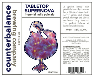 Counterbalance Brewing Company Tabletop Supernova Imperial IPA