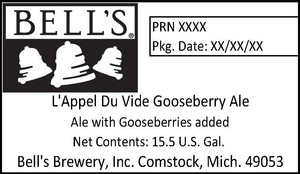 Bell's L'appel Du Vide Gooseberry Ale December 2016