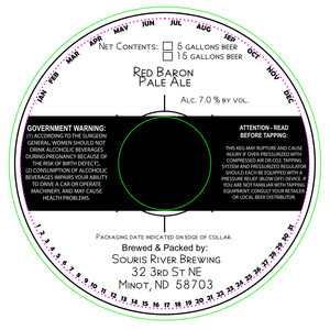 Souris River Brewing Red Baron Pale Ale December 2016