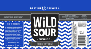Destihl Brewery Wild Sour Series Blueberry Gose December 2016