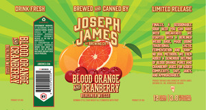 Joseph James Brewing Co., Inc. Blood Orange And Cranberry
