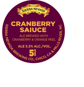 Sierra Nevada Cranberry Saiuce December 2016