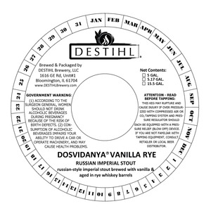 Destihl Dosvidanya Vanilla Rye