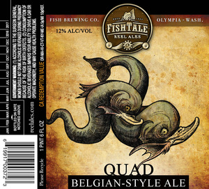 Fish Tale Ales Quad Belgian Style December 2016