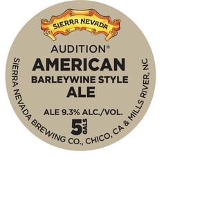 Sierra Nevada Audition American Barleywine December 2016