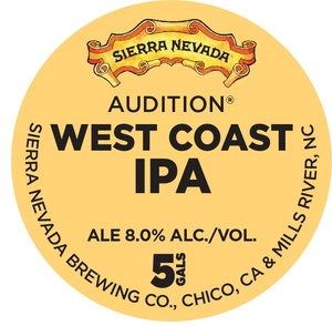 Sierra Nevada Audition West Coast IPA December 2016