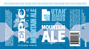 Epic Brewing Company Utah Session Series, Mountain Ale
