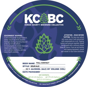 Kings County Brewers Collective Full Contact December 2016