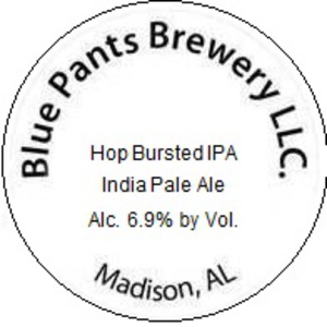 Blue Pants Brewery Hop Bursted IPA December 2016