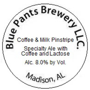 Blue Pants Brewery Coffee & Milk Pinstripe