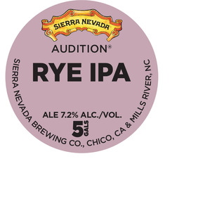 Sierra Nevada Audition Rye IPA December 2016