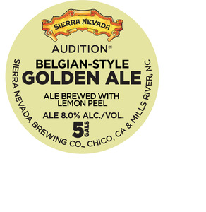 Sierra Nevada Audition Belgian-style Golden Ale December 2016
