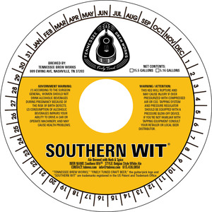 Tennessee Brew Works Southern Wit