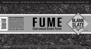 Blank Slate Brewing Company Fume December 2016