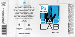 Bad Lab Beer Co. Pale Ale February 2017