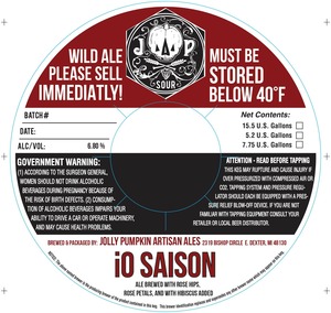 Jolly Pumpkin Io Saison January 2017