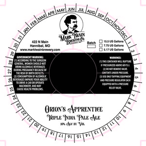 Mark Twain Brewing Company Orion's Apprentice December 2016