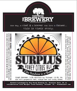 Surplus Honey Citrus Ale 