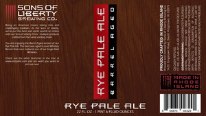 Sons Of Liberty Brewing Co Rye Pale