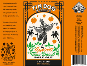 Tin Dog Brewing Apricot Thai Basil Pale Ale December 2016