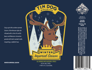 Tin Dog Brewing Winter Imperial Saison January 2017