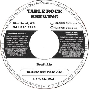 Table Rock Brewing Milktoast Pale Ale