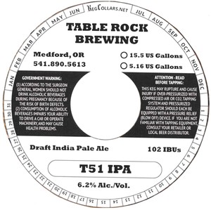 Table Rock Brewing T51 IPA December 2016