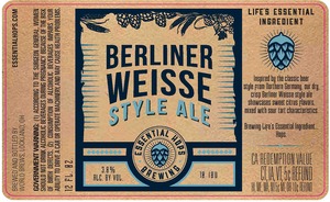 The Rivertown Brewing Company, LLC Berliner Weiss December 2016