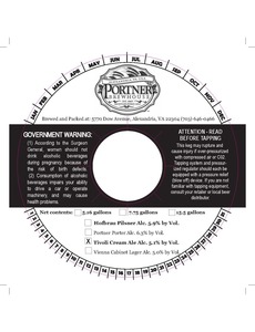 Portner Brewhouse Tivoli Cream Ale
