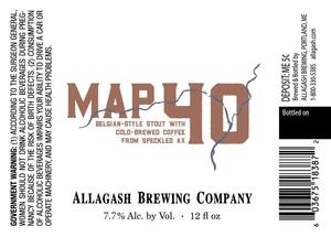 Allagash Brewing Company Map 40