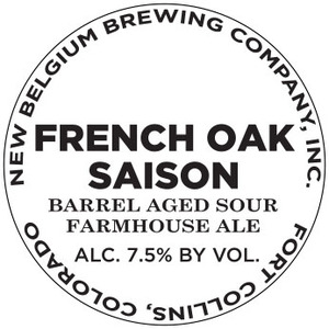 New Belgium Brewing Company, Inc. French Oak Saison