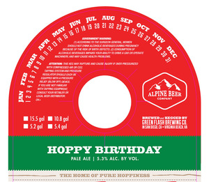 Alpine Beer Company Hoppy Birthday