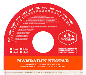 Alpine Beer Company Mandarin Nectar