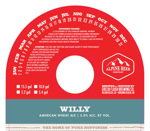 Alpine Beer Company Willy