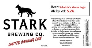 Stark Brewing Company Schultzie's Vienna Lager December 2016