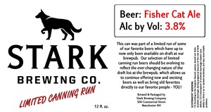 Stark Brewing Company Fisher Cat Ale