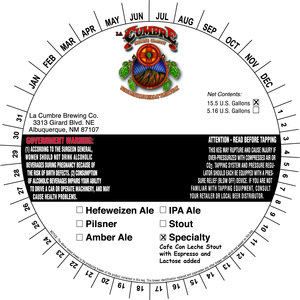 La Cumbre Brewing Co. Cafe Con Leche
