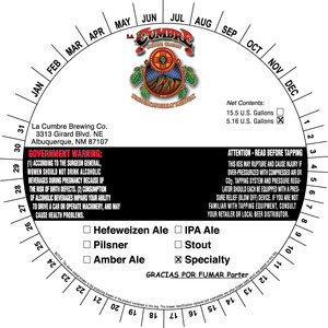 La Cumbre Brewing Co. Gracias Por Fumar