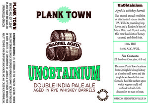 Barrel-aged Unobtainium 