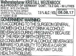 Weihenstephan Kristall Weizenbock December 2016