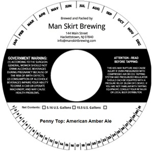 Penny Top Amber Ale December 2016