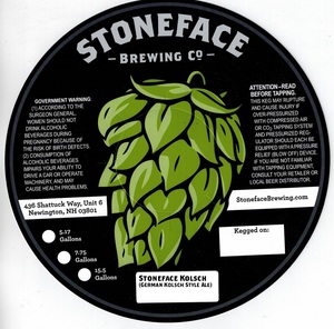 Stoneface Kolsch January 2017