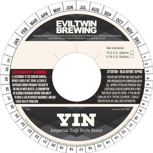 Evil Twin Brewing Yin