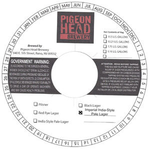 Pigeon Head Brewery Imperial India-style Pale Lager