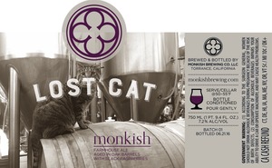 Monkish Brewing Co Lost Cat